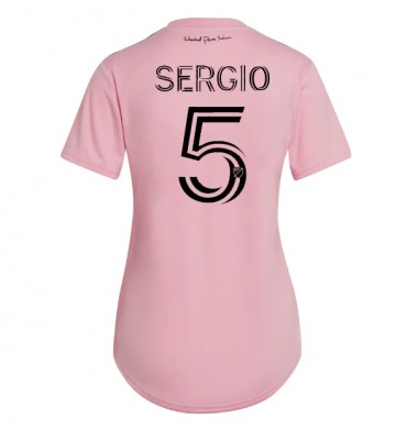 Inter Miami Sergio Busquets #5 Primera Equipación Mujer 2023-24 Manga Corta